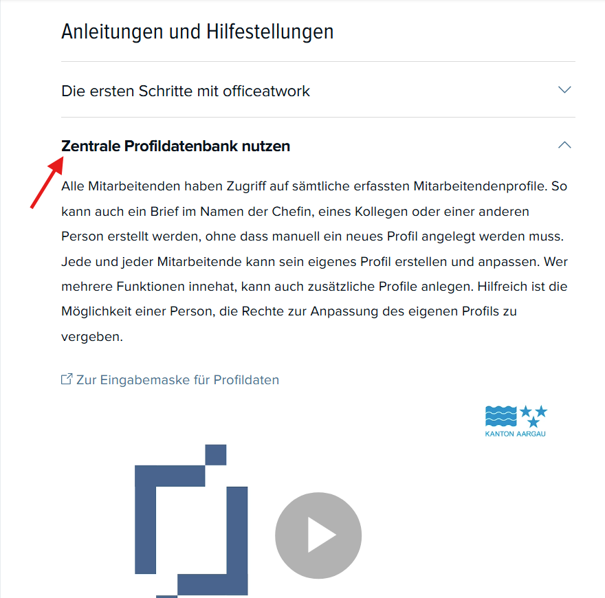 Profildatenbank