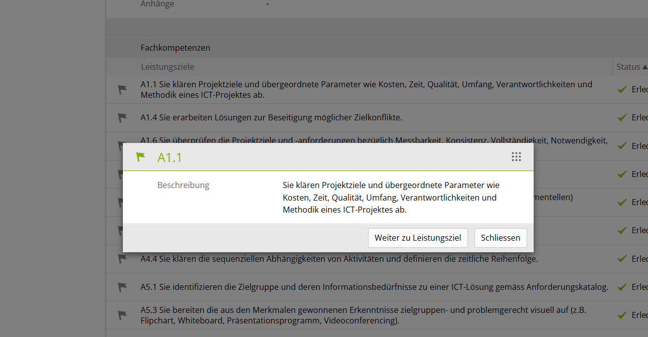 Handlungsziel