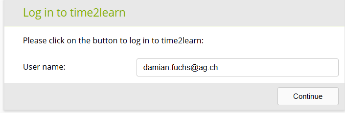 LogIn Feld